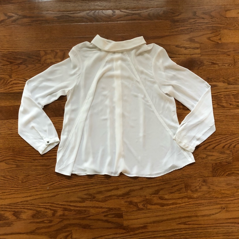 Zara White Jewel Blouse‎